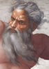 God's Face: Famous historic painting of the face of God; Michelangelo's Face of God. Click to enlarge this famous Christian historic religious painting Michelangelo's Face of God.