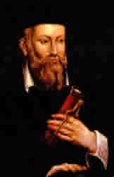 Clipart Dessin Nostradamus; prophète occulte,(1503 -1566) Michel de Nostredame.