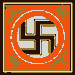 click for larger file of this clipart graphics of the banner of Adolph Hitler. 