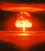 click for a larger file of this photograph of an atom bomb blast; an atomic nuclear explosion to represent World War III.